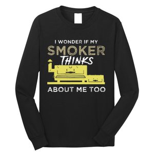 BBQ Smoker Funny Smoking Meat Grilling BBQing Long Sleeve Shirt