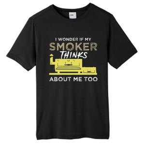 BBQ Smoker Funny Smoking Meat Grilling BBQing Tall Fusion ChromaSoft Performance T-Shirt