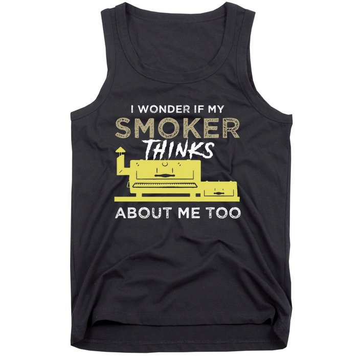 BBQ Smoker Funny Smoking Meat Grilling BBQing Tank Top