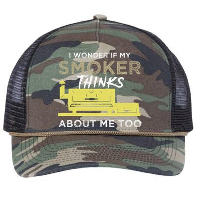 BBQ Smoker Funny Smoking Meat Grilling BBQing Retro Rope Trucker Hat Cap