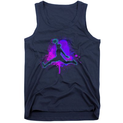 Basketball Sports Fan Player Slam Dunk Teens Tank Top