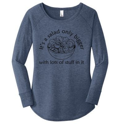 Big Salad Fan It’S A Salad Just Bigger With More Stuff Women's Perfect Tri Tunic Long Sleeve Shirt