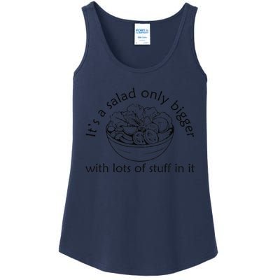 Big Salad Fan It’S A Salad Just Bigger With More Stuff Ladies Essential Tank