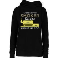 Bbq Smoker Funny Smoking Meat Grilling Bbqing Womens Funnel Neck Pullover Hood