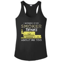 Bbq Smoker Funny Smoking Meat Grilling Bbqing Ladies PosiCharge Competitor Racerback Tank