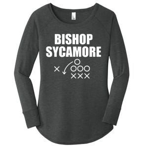 Bishop Sycamore Fake Varsity School Football Team Women's Perfect Tri Tunic Long Sleeve Shirt