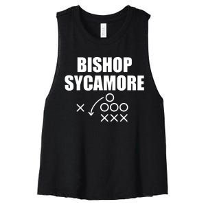 Bishop Sycamore Fake Varsity School Football Team Women's Racerback Cropped Tank