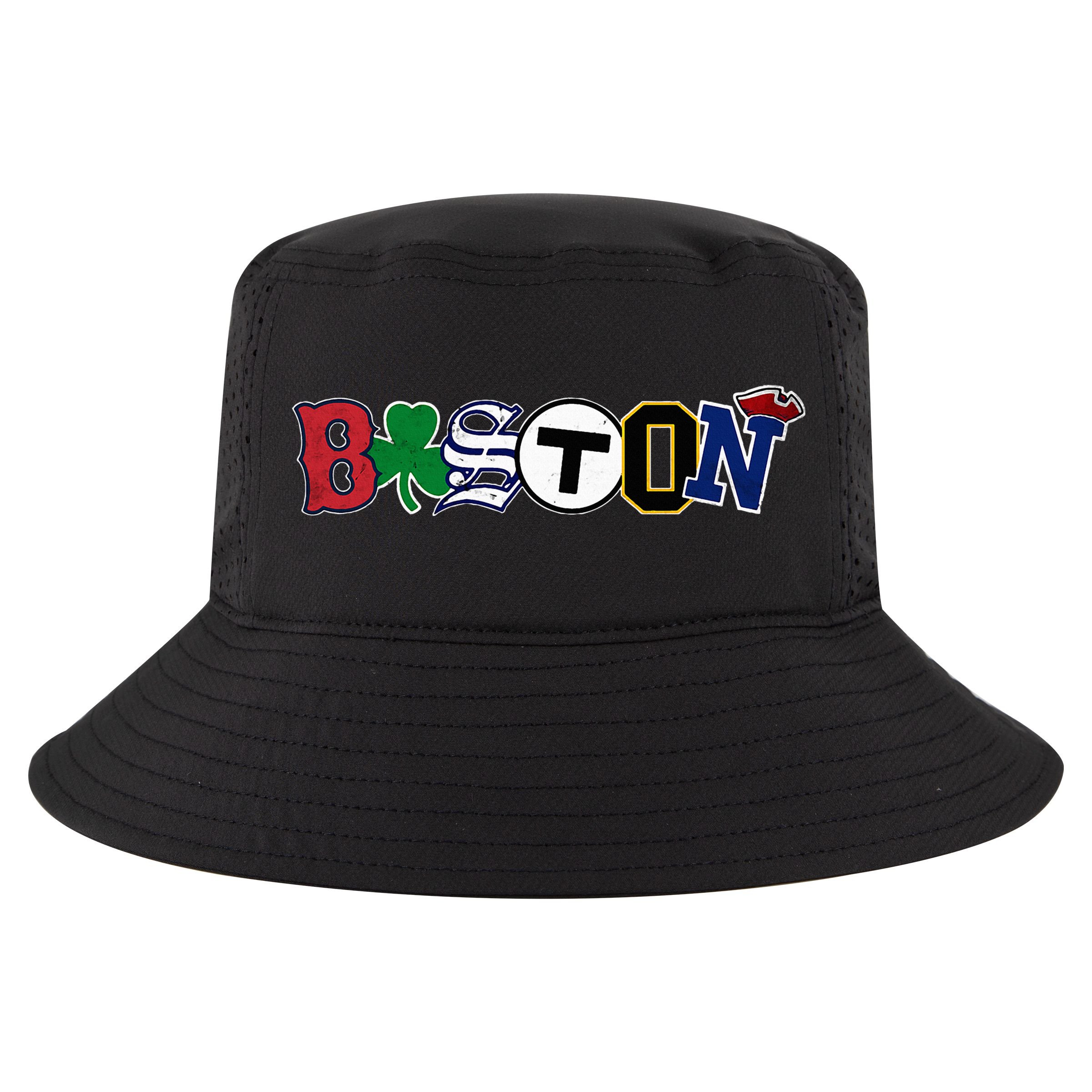 Boston Sports Fan City Pride Vintage Memorabilia Cool Comfort Performance Bucket Hat