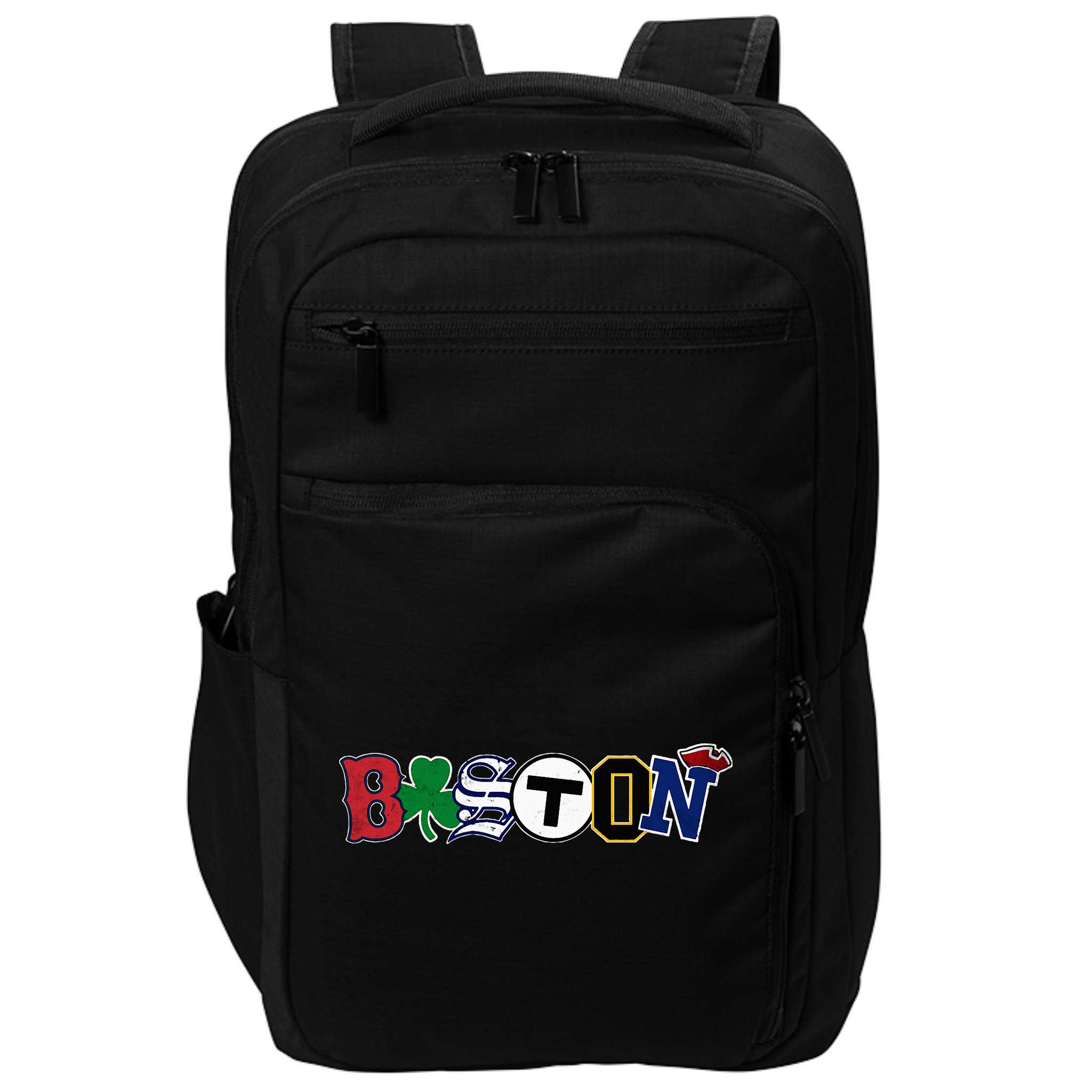 Boston Sports Fan City Pride Vintage Memorabilia Impact Tech Backpack