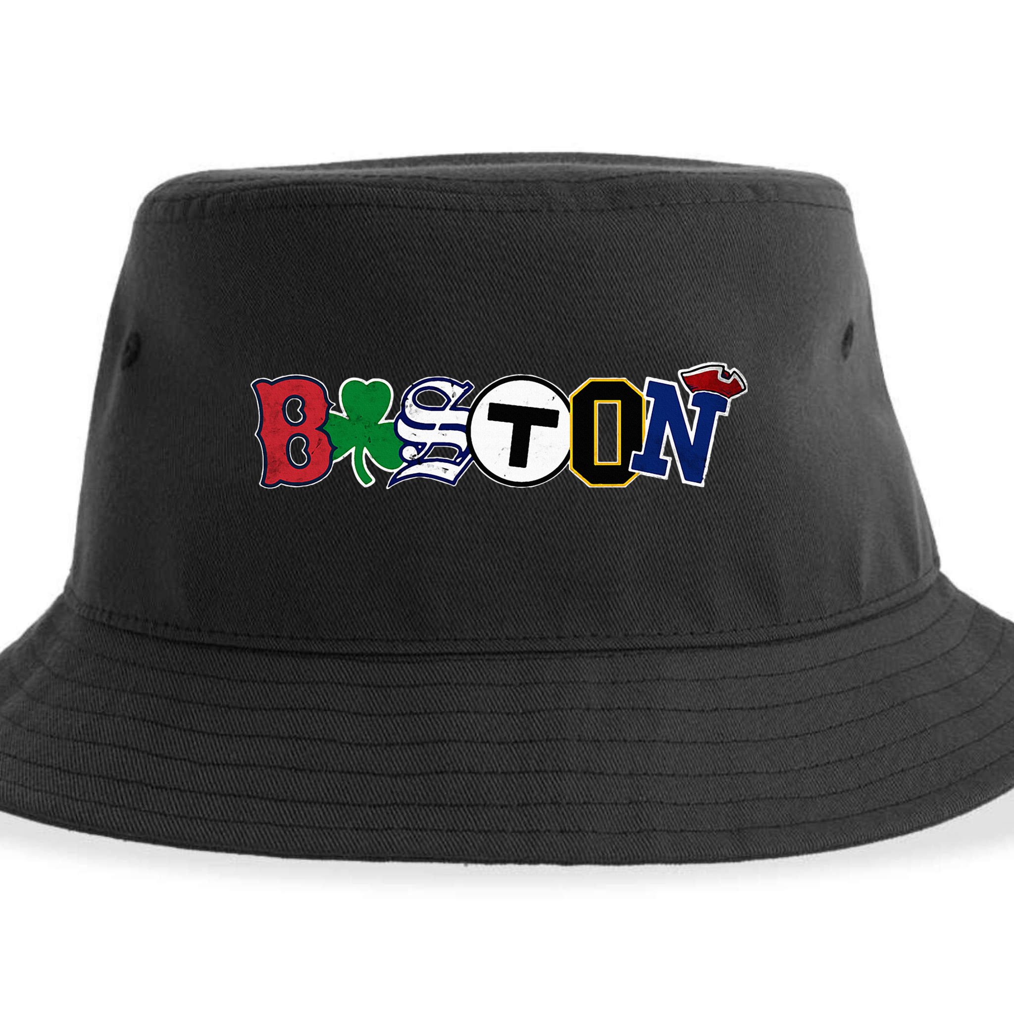 Boston Sports Fan City Pride Vintage Memorabilia Sustainable Bucket Hat