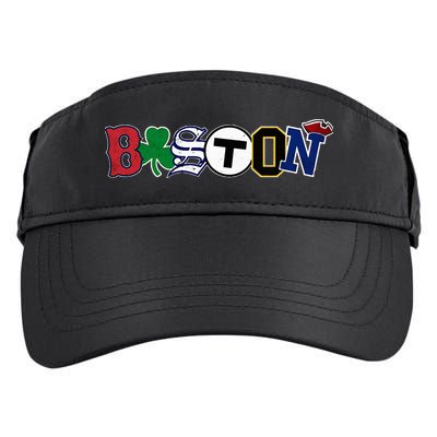 Boston Sports Fan City Pride Vintage Memorabilia Adult Drive Performance Visor
