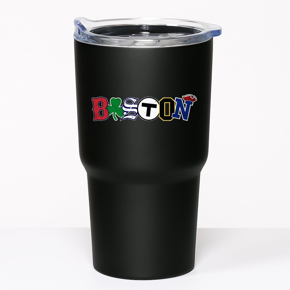 Boston Sports Fan City Pride Vintage Memorabilia Tumbler
