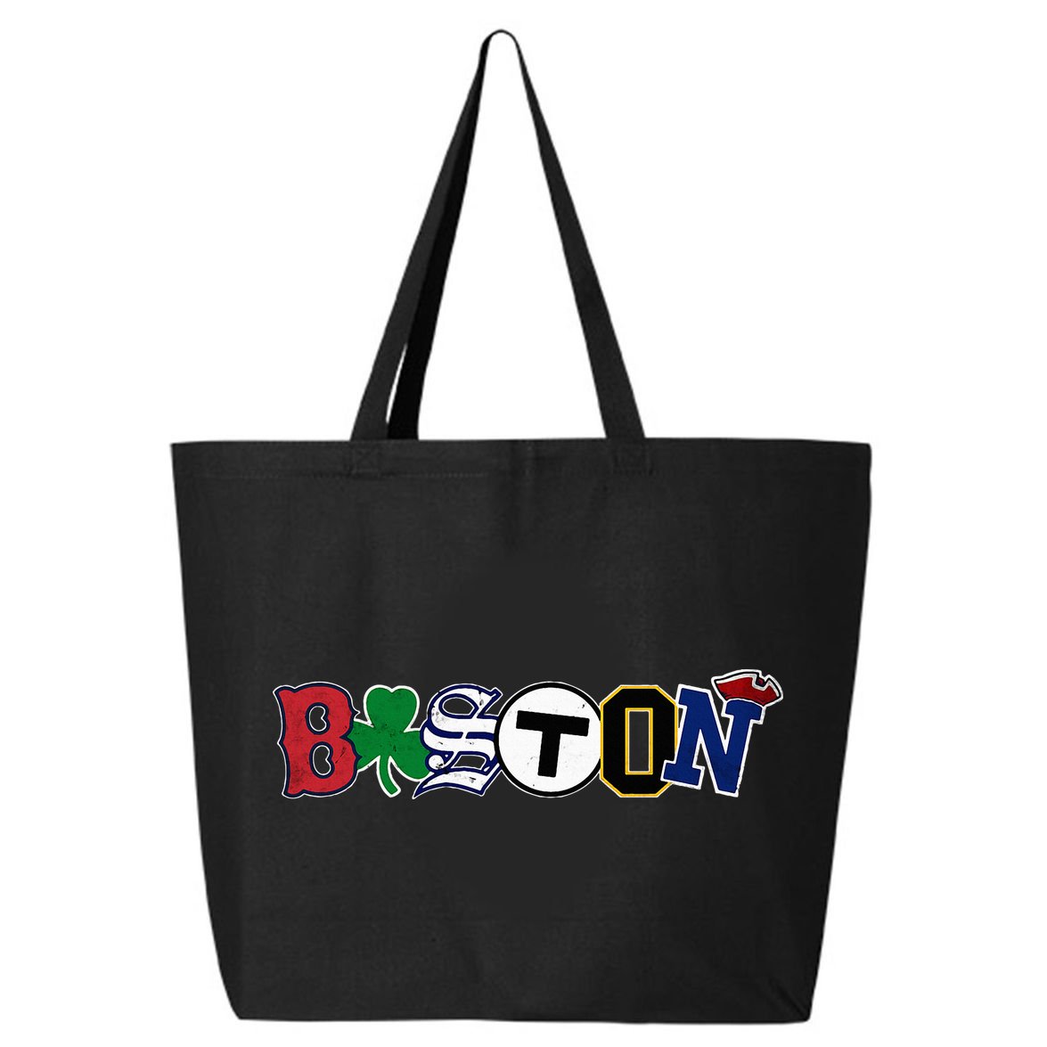 Boston Sports Fan City Pride Vintage Memorabilia 25L Jumbo Tote