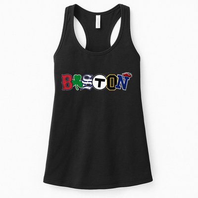 Boston Sports Fan City Pride Vintage Memorabilia Womens Tank Top
