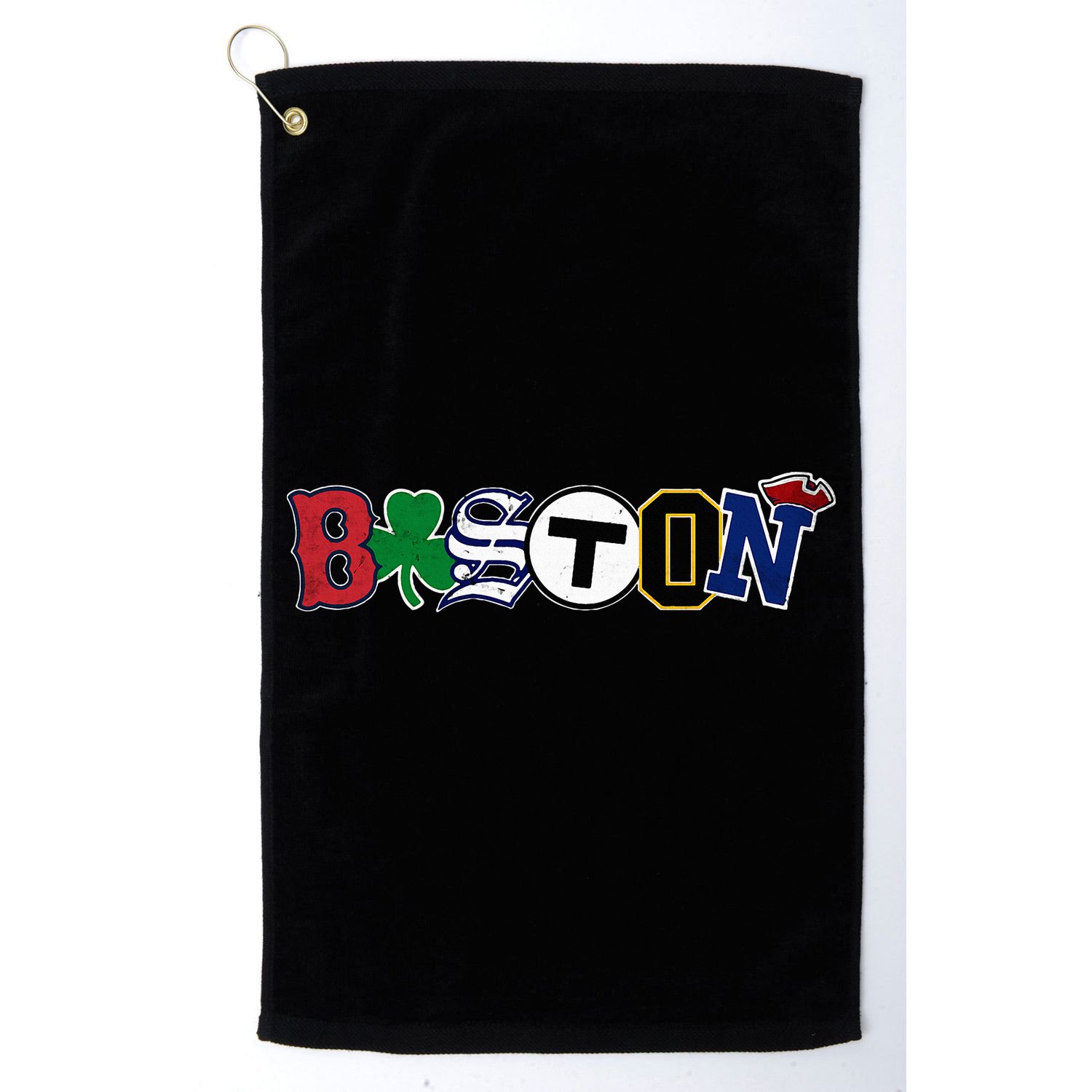 Boston Sports Fan City Pride Vintage Memorabilia Golf Towel