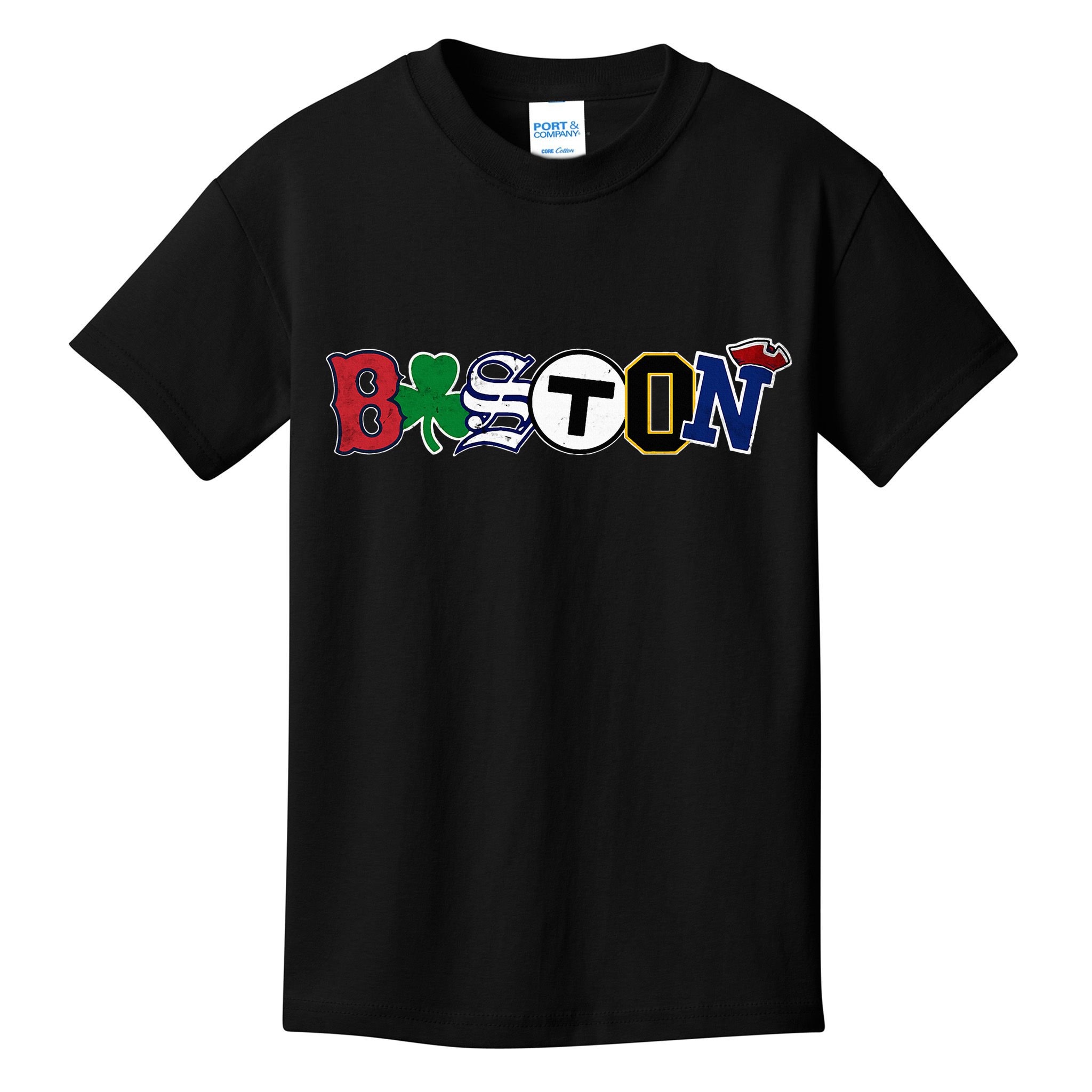 Boston Sports Fan City Pride Vintage Memorabilia Kids T-Shirt