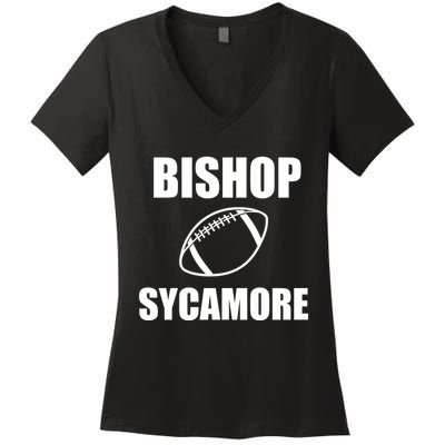 Bishop Sycamor Football Team Women's V-Neck T-Shirt
