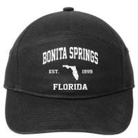 Bonita Springs Florida FL Vintage State Athletic Style 7-Panel Snapback Hat