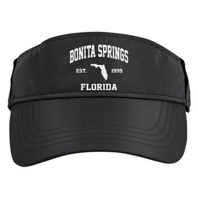 Bonita Springs Florida FL Vintage State Athletic Style Adult Drive Performance Visor