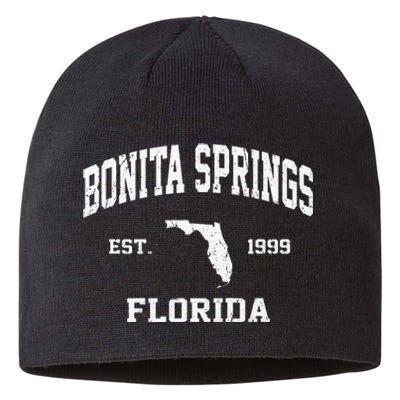 Bonita Springs Florida FL Vintage State Athletic Style Sustainable Beanie