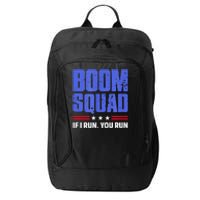 BOOM SQUAD Fireworks Director 4th of July Gift City Backpack