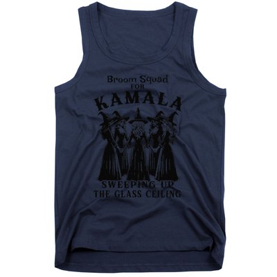 Broom Squad For Kamala Sweeping Up The Glass Ceiling Tank Top