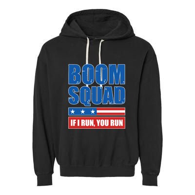Boom Squad Fireworks Director 4th Of July Garment-Dyed Fleece Hoodie