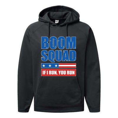 Boom Squad Fireworks Director 4th Of July Performance Fleece Hoodie