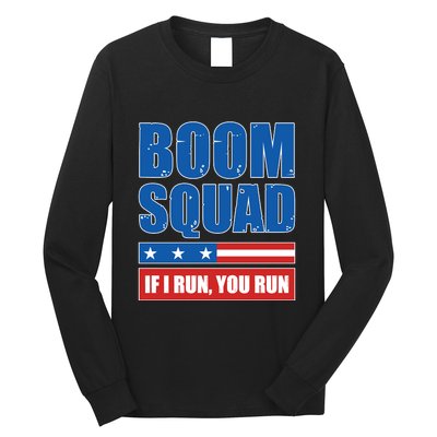 Boom Squad Fireworks Director 4th Of July Long Sleeve Shirt