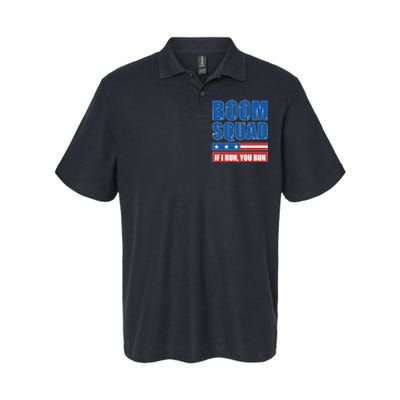 Boom Squad Fireworks Director 4th Of July Softstyle Adult Sport Polo