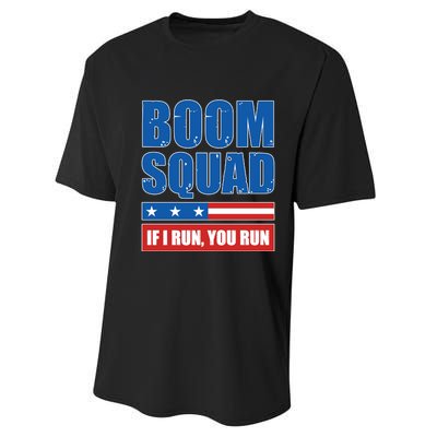 Boom Squad Fireworks Director 4th Of July Performance Sprint T-Shirt