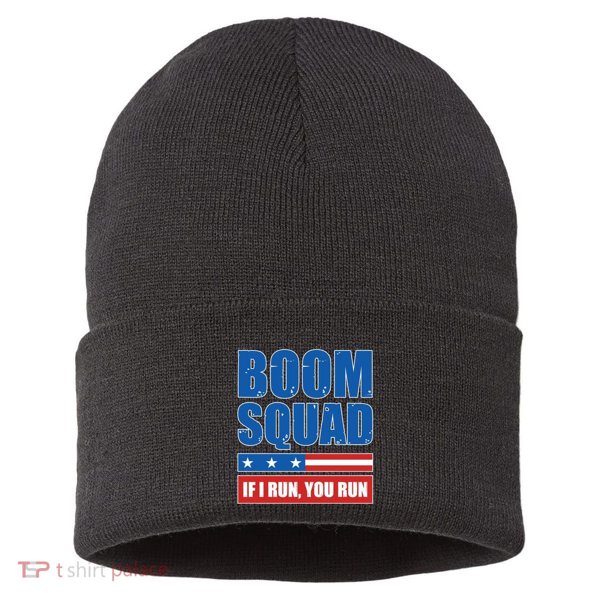 Boom Squad Fireworks Director 4th Of July Sustainable Knit Beanie