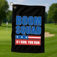 Boom Squad Fireworks Director 4th Of July Golf Towel