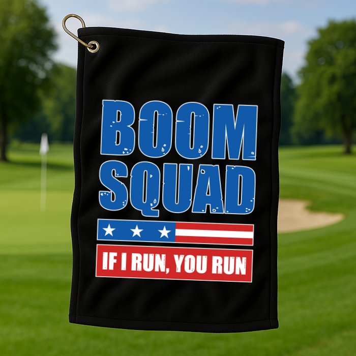 Boom Squad Fireworks Director 4th Of July Golf Towel