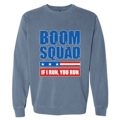 Boom Squad Fireworks Director 4th Of July Garment-Dyed Sweatshirt