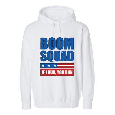 Boom Squad Fireworks Director 4th Of July Garment-Dyed Fleece Hoodie