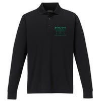 Brotherly Shove Football Mom Funny Football Fan Vintage Performance Long Sleeve Polo