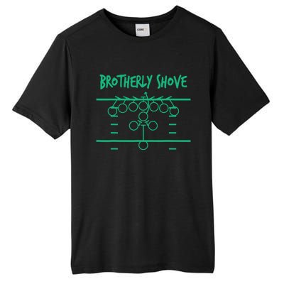 Brotherly Shove Football Mom Funny Football Fan Vintage Tall Fusion ChromaSoft Performance T-Shirt