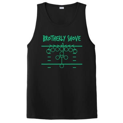 Brotherly Shove Football Mom Funny Football Fan Vintage PosiCharge Competitor Tank