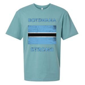 Botswana Strong Flag Of Botswana Country Of Botswana Sueded Cloud Jersey T-Shirt