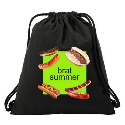 Brat Summer Funny Hot Dog Bratwurst Summer Drawstring Bag
