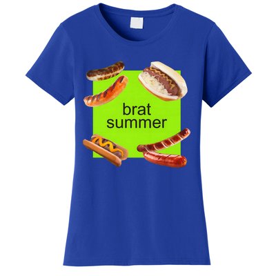 Brat Summer Funny Hot Dog Bratwurst Summer Women's T-Shirt