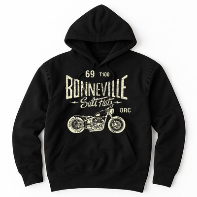 Bonneville Salt Flats Motorcycle Racing Gift Hoodie