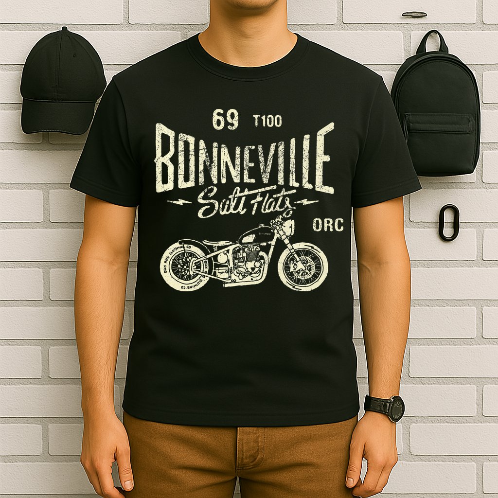 Bonneville Salt Flats Motorcycle Racing Gift T-Shirt