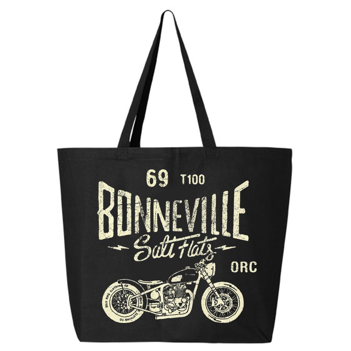 Bonneville Salt Flats Motorcycle Racing Gift 25L Jumbo Tote