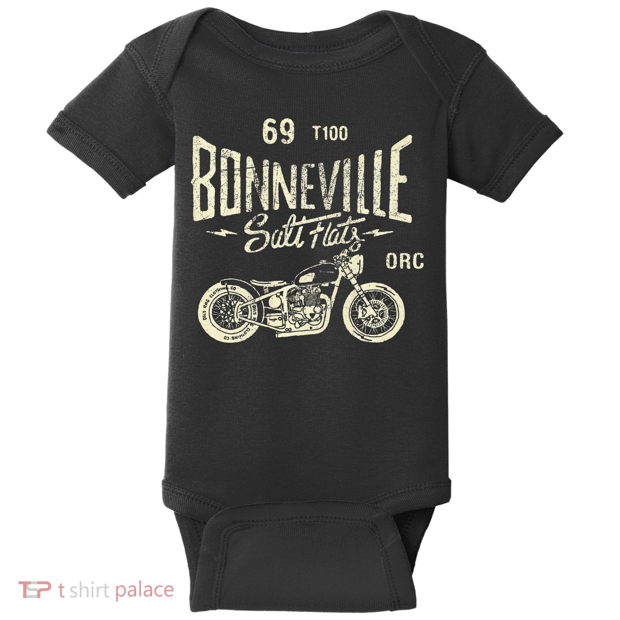 Bonneville Salt Flats Motorcycle Racing Gift Baby Bodysuit