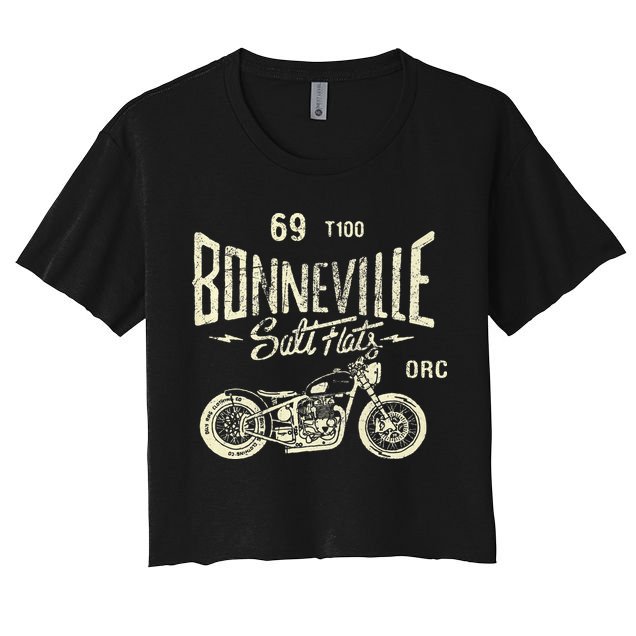 Bonneville Salt Flats Motorcycle Racing Gift Crop Top