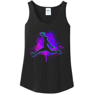 Basketball Sports Fan Player Slam Dunk Ns Ladies Essential Tank