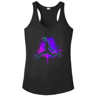 Basketball Sports Fan Player Slam Dunk Ns Ladies PosiCharge Competitor Racerback Tank