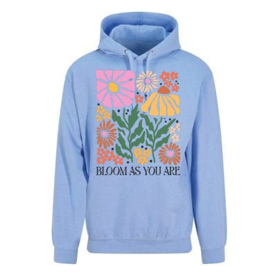 Boho Summer Flower Botanical Nature Lover Floral Wildflower Unisex Surf Hoodie